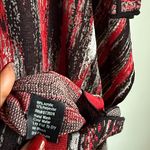 Misook  Knit Draped Poncho Sweater  in Rouge Black XS Photo 6