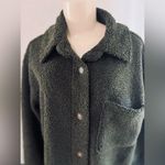 Lucky Brand  Oversized Shirt Jacket size Large in dark olive green style #131506 Photo 6