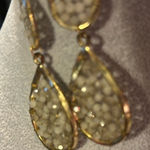 Beautiful dangle, earrings, sparkly, and very neutral and color.​​ Photo 0