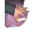 Forever 21 Ribbed Mock Neck Zip Front Short Sleeve Midi Dress Mauve Size Medium Photo 6