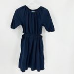 Old Navy Waist-Defined Puff-Sleeve Cotton-Poplin Side-Cutout Mini Dress size XS Photo 2