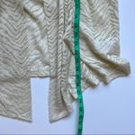 Susan Graver  Eyelet ivory Hi Low Cardigan Size Small Photo 3