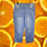 NWOT Jeans Y2K Baggy with Slightly Distressed Look Size‎ XL Blue Size 12 Photo 3