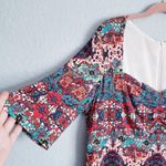 London Times  Multicolor Kaleidoscope Sweatheart Neckline Dress Photo 5