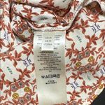 Anthropologie  Red and White Floral Blouse Photo 6