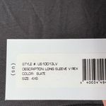 Universal Standard V Rex Long Sleeve Top Slate Grey Size 4XS / 00-0 New Photo 3