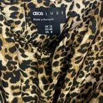 ASOS Luxe Design Leopard Elastic Bralette Mini Crop Top Adjustable Straps 8 Tan Photo 8