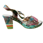 Spring Step L'Artiste by  Leilanie Sandals Womens 38 US 7.5–8 Floral Leather Heel Photo 10