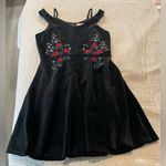 Francesca's Francesca’s Black Velvet Dress Photo 0