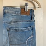 American Eagle  Lite Wash Distress Ripped Super Stretch X Skinny Denim Jeans #Pk Photo 6