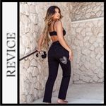 Revice Denim Revice Hourglass Fit Love Noir Black Size 24 90s Straight Leg Mom Jeans NEW Photo 1