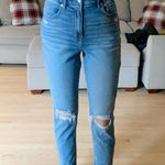 American Eagle Outfitters Ripped Mom Jeans Blue Size 4 Photo 0