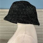 Talbots  Women's Woven Tweed Bucket Hat Black/Gray-OS Photo 1