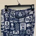 See You Monday See you on Monday Navy and White Patterned Maxi Skirt Photo 3