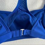 All In Motion Blue Cross Over Bra Active/Swim Large Photo 4