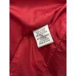 Talbots Red Puffer Goose Down Vest Womens S Zip Snap Photo 4