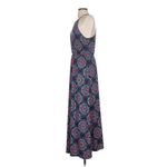 French Grey Nichelle Knit Medallion Print Halter Maxi Blue/Red dress Photo 2