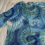 Chico's Vintage  Dandelion Blue Multi-Color Front Bow Double Strap Tie Blouse Photo 15