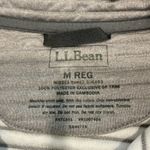 LL Bean Gray Airlight Knit 1/4 Snap Mock Neck Pullover Size MEDIUM Photo 9