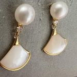 925 Silver Stud AAAA Natural Freshwater Cultured White Pearl Earrings Photo 6
