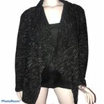 Blanc BCNI by  Noir speckled drape front cardigan Photo 1