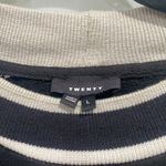 Twenty Women's Black Crop Cut Off Long Sleeve Crew Neck Sweater Sz L Size L Photo 1