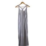C&C California  Striped Sleeveless Gray White Maxi Dress Women's Medium Photo 1