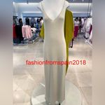 ZARA  Cream Sleeveless V-Neck Gown Photo 1