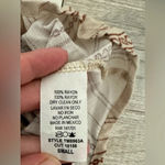 1.4.3. Story by Line Up 143 Story Lead Me On Tie Top Cream Stripe Long Sleeve Boho Size Small NWT Photo 7