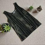 Chico's Chico’s Traveler Palm Print Tropical Tank Top Size Small Photo 1