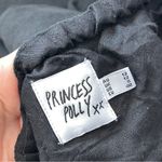 Princess Polly Skirt linen maxi drawstring mercer womens Black size 8 minimalist Photo 1