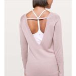 Lululemon  Unity Drop Back Long Sleeve Sweater Cashmere Blend‎ Dusty Rose Size 6 Photo 3