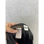 Feline  Women's Halter Dress Solid Black Satin Size Medium Hook & Eye Closure Photo 2