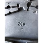 ZARA  Black Quilted Lug Sole Pull Tab Tall Winter Stylish Boots 6.5 US / EU 37 Photo 8