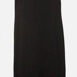 Liz Claiborne Black Sleeveless Sheath Dress Midi Crew Neck Photo 0