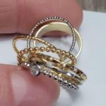 Belk NWT Gold Tone Ring Set Photo 3