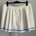 Lady Hagen XXL White Pleated Golf Tennis Skort Blue Trim Activewear Photo 0