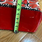 Coach poppy orange and Black Tote Bag with Striking Floral Design unique strap Photo 8