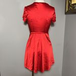 Tiger Mist Dolls Kill x Seeing You Red Satin Wrap Dress XS Photo 1