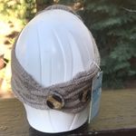 Mud Pie NEW  Floral Headband Tan Beige Adjustable Photo 3