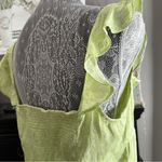 Free People  Citrine Combo Ruffle Flutter Sleeve Top Size L - NWT Photo 7