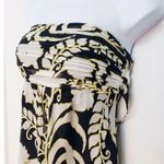 Ann Taylor Black Baby Doll Silk Dress w/ Yellow Floral Print & Removable Straps Photo 8