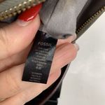 Fossil Leather Crossbody Bag Brown Purse Zippered Pockets Adjustable Travel Bag Photo 9
