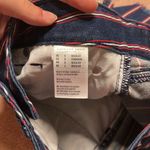 American Eagle  Super Stretch Hi-Rise Mini Denim Skirt Red White & Blue Photo 4