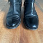 Burberry Black Leather Riding Boots Made In Italy ITCALFAL8MON Size EU 37 US 6.5 Photo 6