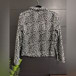 IRE Cheetah Print Full Zip Fuzzy Sweater Sweatshirt Jacket Women’s Sz M EUC Size M Photo 3