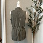 Faded Glory Vintage Y2K  Distressed Sleeveless Utility Cargo Style Vest Size S Photo 2