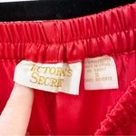Victoria's Secret Victoria’s Secret Vintage Wide Leg Satin Pajama Pants Red sz Small Photo 5