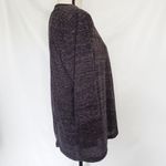 Francesca's Womens Cardigan Size Large Alya Open Gray Tribal trim Waterfall Photo 3