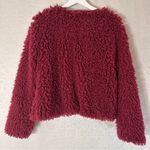Ashley by 26 International Women's Deep Red Teddy Jacket Photo 5
